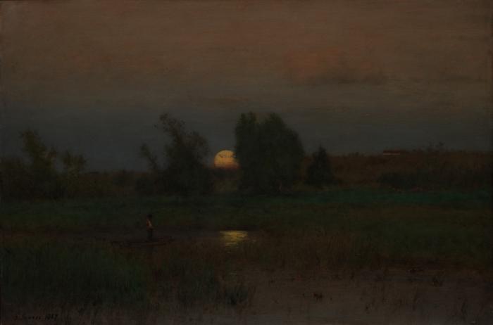 George Inness Moonrise oil painting picture